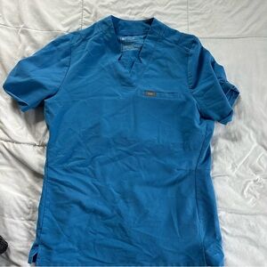 Figs Blue Short Sleeve Tee